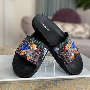 Steve Madden Sparkly Beaded Slide Sandal